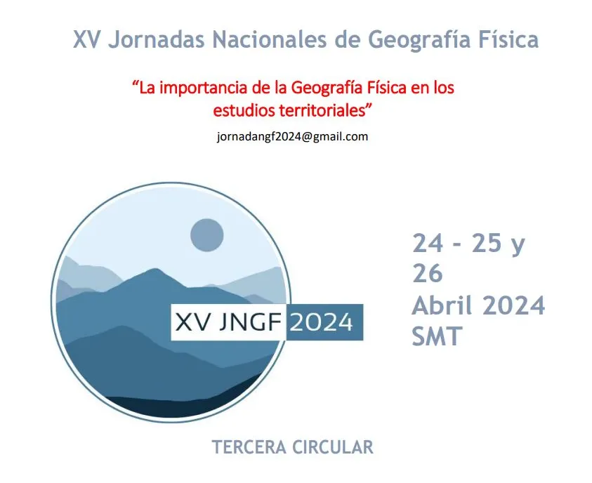 Banner de las Jornadas Nacionales de Geografía Física