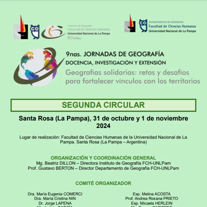Banner de las Jornadas de Geografía