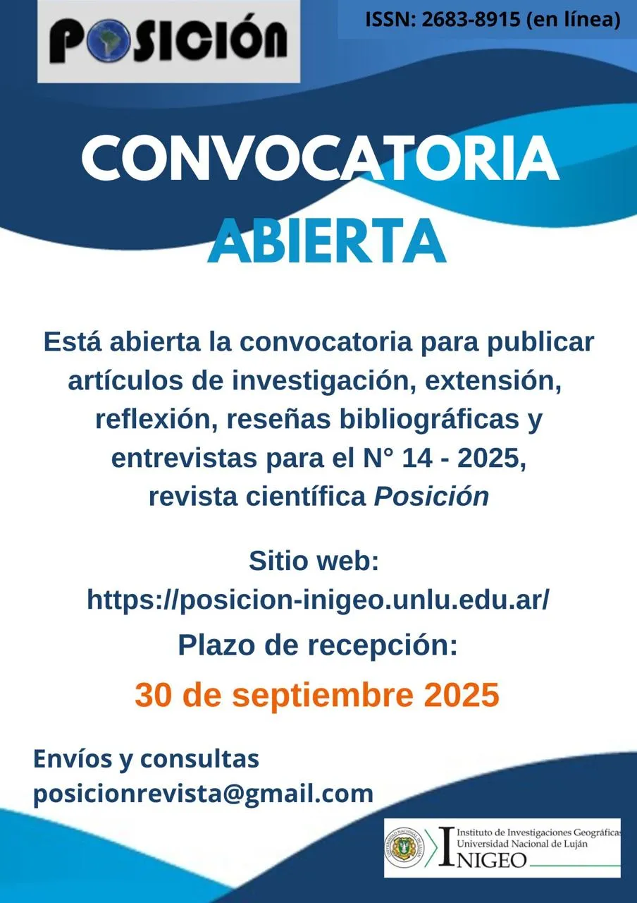 Convocatoria revista Posición