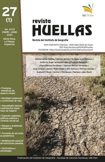 Portada de la revista Revista Huellas